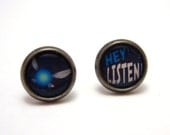 Zelda Navi Studs - Legend of Zelda fairy post earrings - HEY LISTEN - SMALL10mm - Nintendo Geek Chic Gamer
