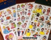 Alice in Wonerland/Cinderella/Snow White Stickers