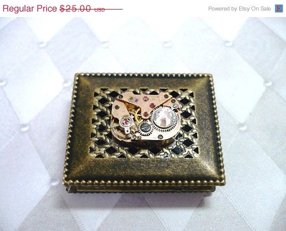 Sale 25% Off Steampunk Treasure Box