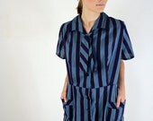Vintage 1950s Dress / 50s Plus Size Dress / Mad Men Dress
