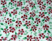 SALE Vintage  Fabric Four  Plus Yards -  Collectible  Yardage  - Vintage Cotton Floral Fabric