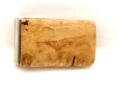 Handmade Wood Money Clip Box Elder Burl Wood