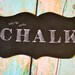 Chalk Chair Sign