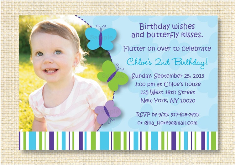 Spring Butterfly Printable Birthday Invitation Il_170x135
