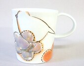 porcelain cup with translucent bottom