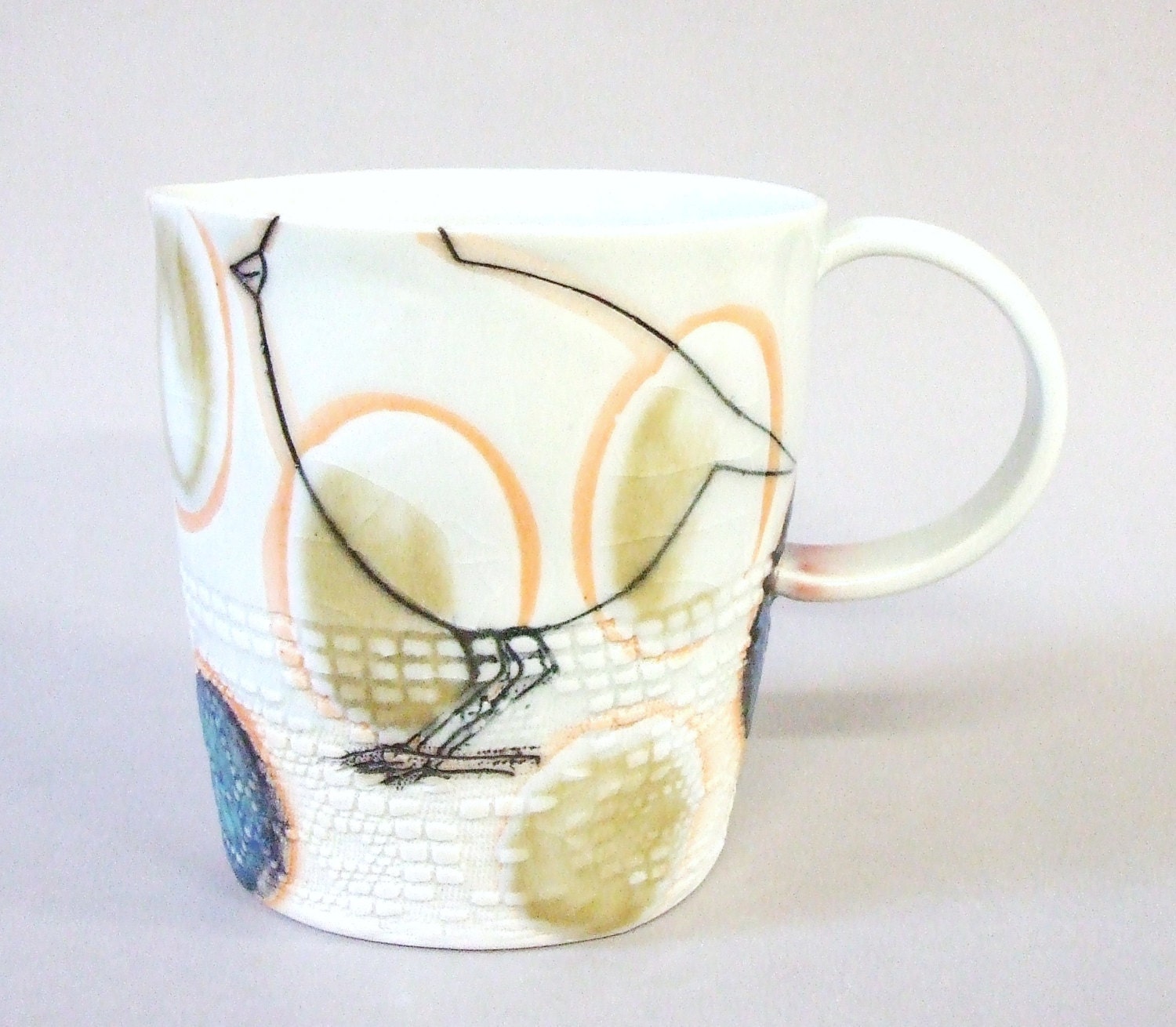 porcelain cup with translucent bottom