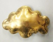 Golden cloud - medium porcelain wall  cloud pillow