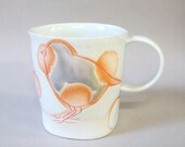 porcelain cup with translucent bottom