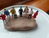 Cast of Gilligans Island Castaways HO Scale Altered Model Train Figures Perfect for Planter or Terrariums