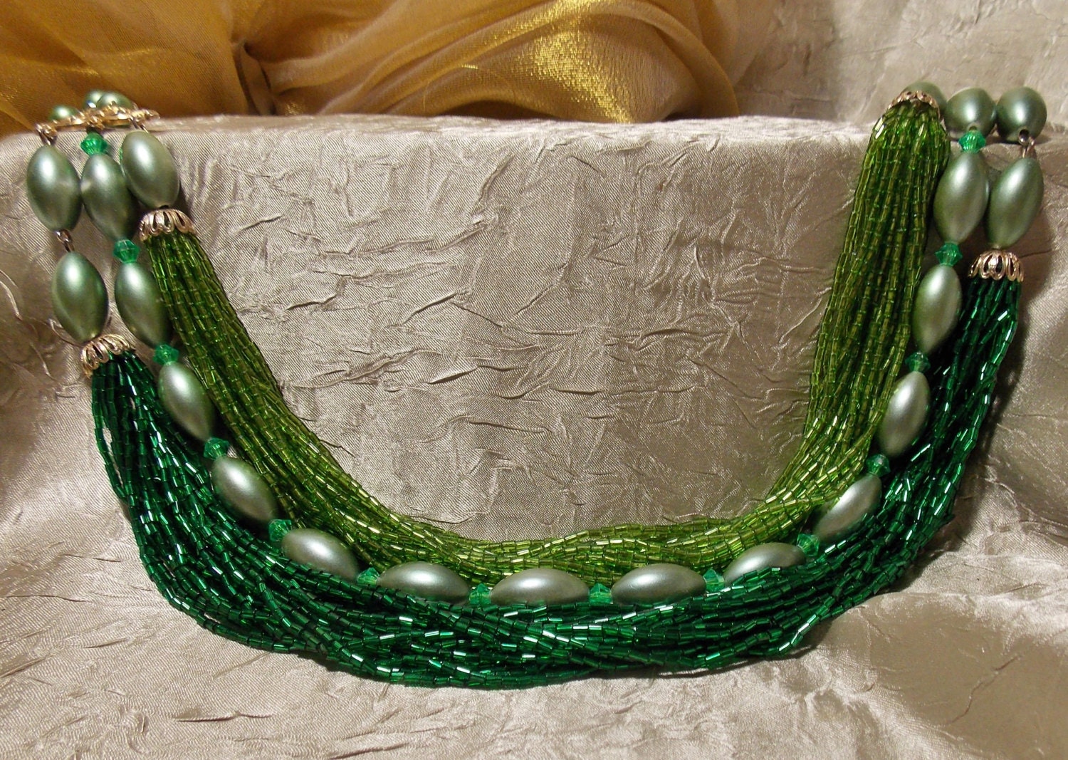 Vintage Glass Beaded Necklace