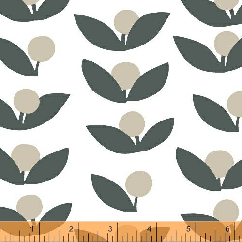 Glimma Tove Slate - 1/2 Yard
