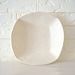 Large Square Woodgrain Bowl, White
