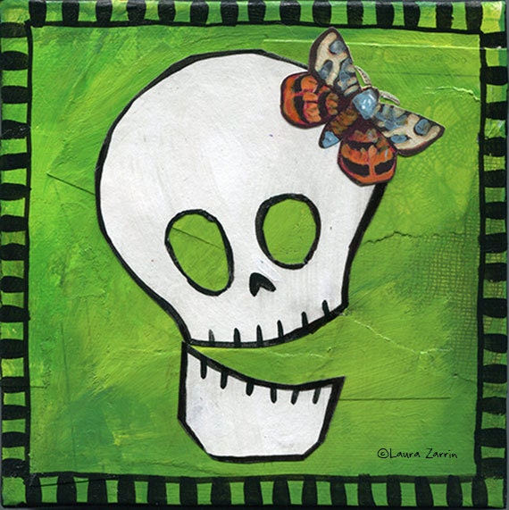 Skull and Butterfly 1