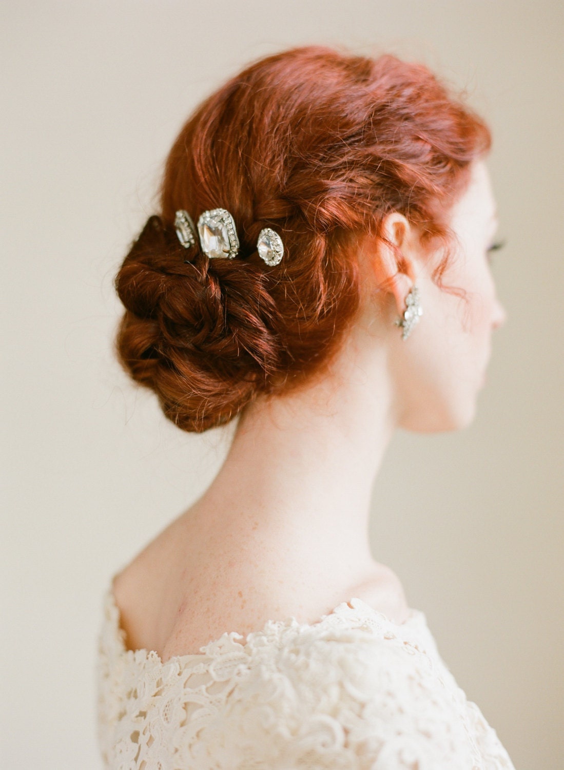 Sparkling Rhinestone Bridal Bobby Pin Set by Fine & Fleurie