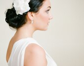 NEW Handmade Silk Habotai Bridal Fascinator in Pink and Ivory by Fine & Fleurie