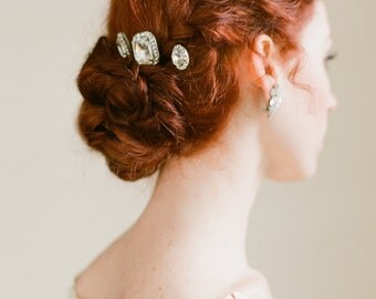 Sparkling Rhinestone Bridal Bobby Pin Set by Fine & Fleurie