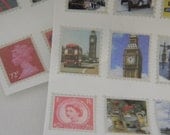 England Tiny stamp stickers
