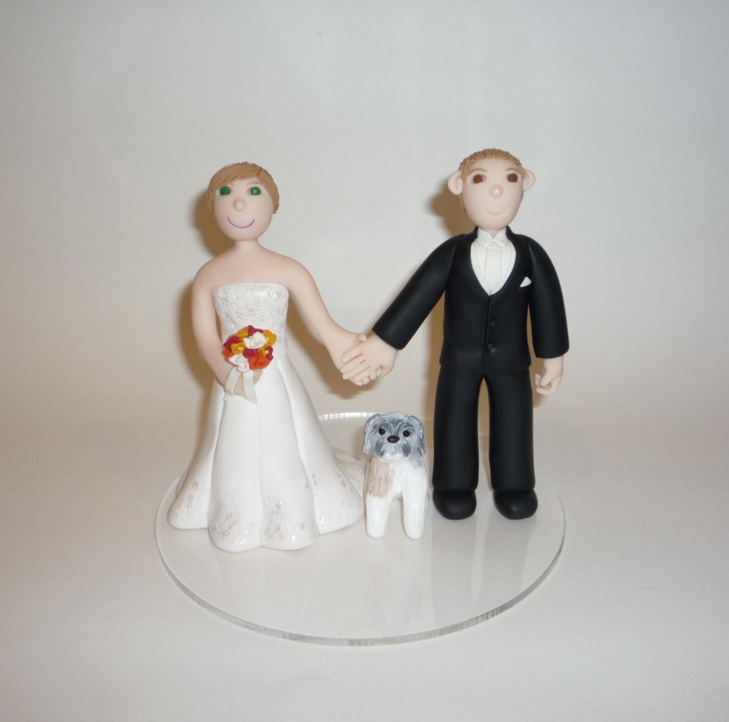 cake topper bride and groom made to order - boat sample photo
