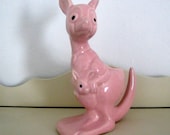 Pink Pottery Kangaroo Planter - Perfect Nursery Decor -