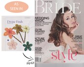 Bridal Bobby Pins - Olive and Orange Flower Pin Set - Ododo Originals
