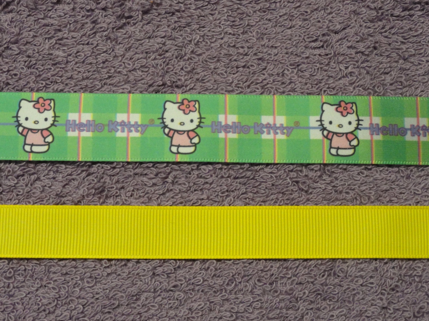 Hello Kitty  on Lavendar   Big Hooded Towel