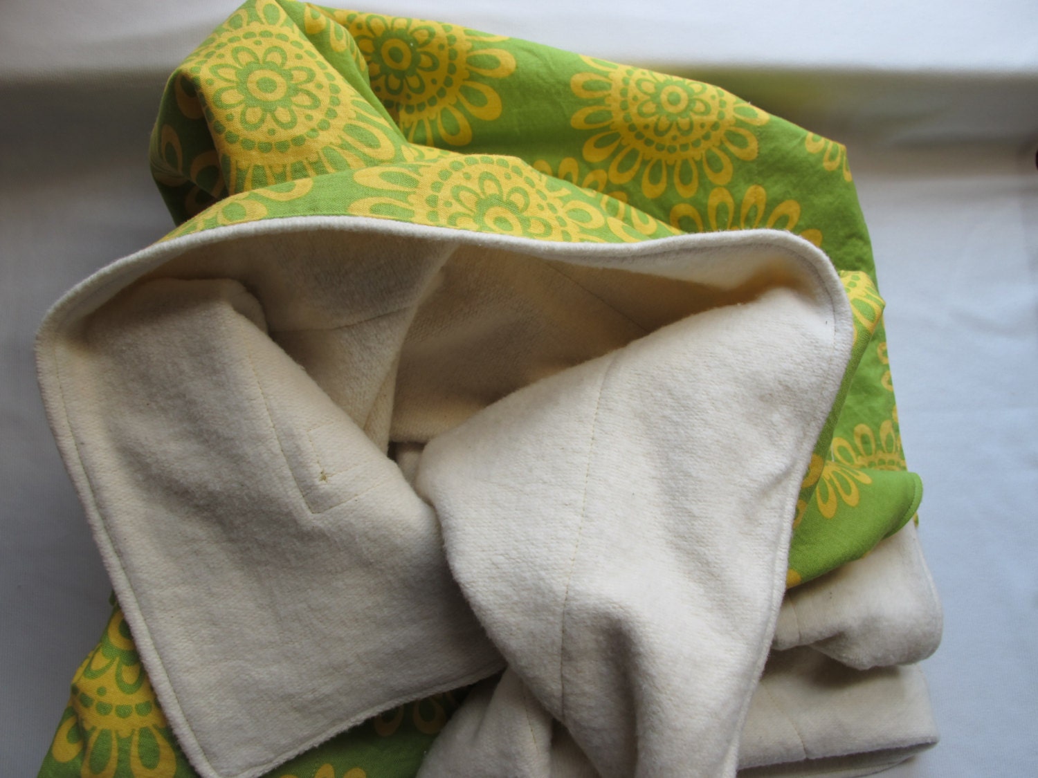 Spring Green Soft Organic Cotton Roundabout Blankie