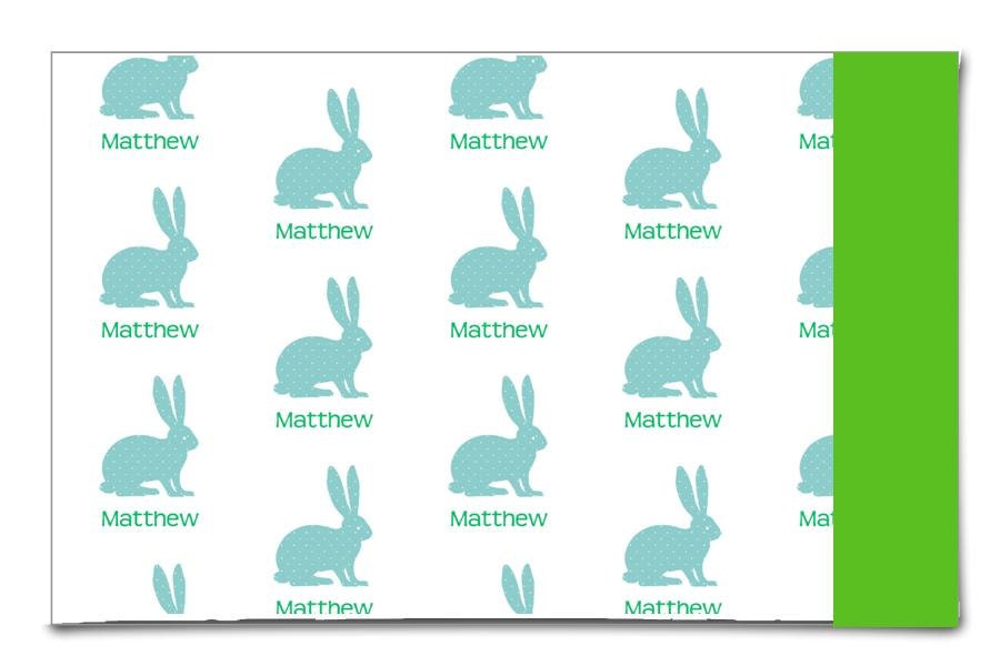 Personalized Pillowcase Easter Bunny Rabbit Pillow Monogram Name Holiday Room Decor