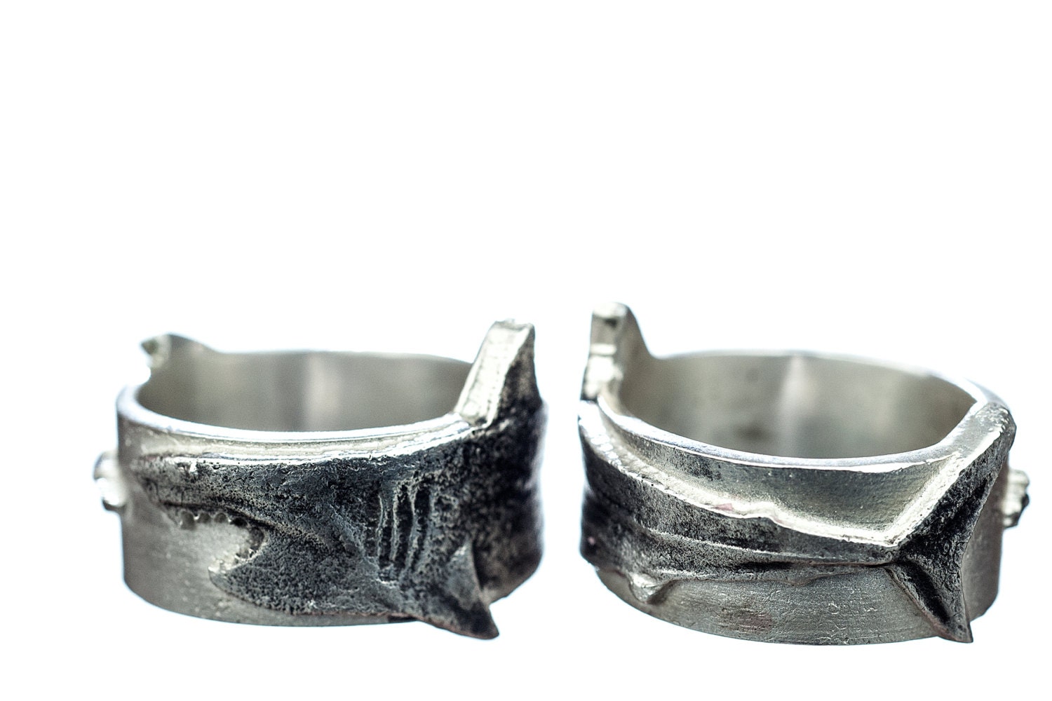 Shark Ring Silver Great White Shark Ring Sterling Silver Shark Week