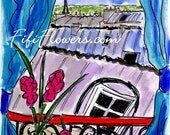 Turquoise Parisian Window