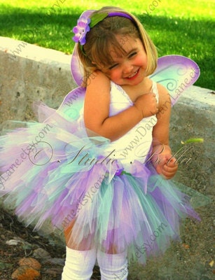 Purple Fairy Tutu only, Toddler Birthday dress up flower princess, you choose size 2t, 3t, or 4t -LILY WOODLAND FAIRY