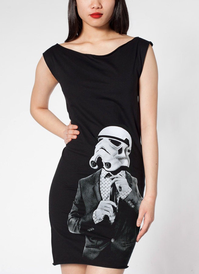 Storm trooper Smart Trooper - American Apparel T Dress ( Star Wars / Stormtrooper Dress )