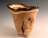 Natural Bark Edge Butternut Wood Turned Bowl - Wedding Gift - Father's Day