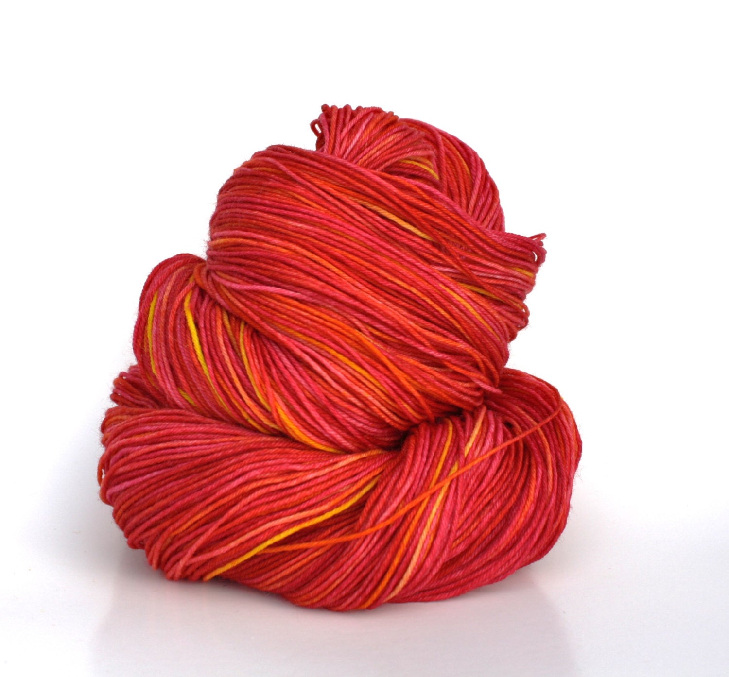 Fruit Punch--hand dyed sock yarn, merino and nylon, (463yds/100gm)