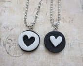 Oreo cookie friendship necklaces