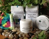 All You Really Need Vegan Box, includes shampoo, soap, body butter, deodorant, lip balm in Eco Tube, and scrubbie