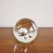 Vintage solid glass round orb paperweight