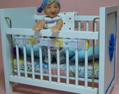 Baby Jacob in his crib - ooak dollhouse baby scene by CWPoppets