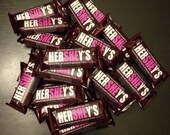 He or She Hershey Gender Announcement Wrapper for Snack Size bars - Custom printed