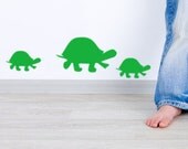 Sea Turtle Wall Decal stickers kids room, baby nursery nautical decor, ocean life animals