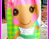 LaLaLoopsy Dress boutique appliqué Pillow Case party Posh Pink size  2 3 4 4T
