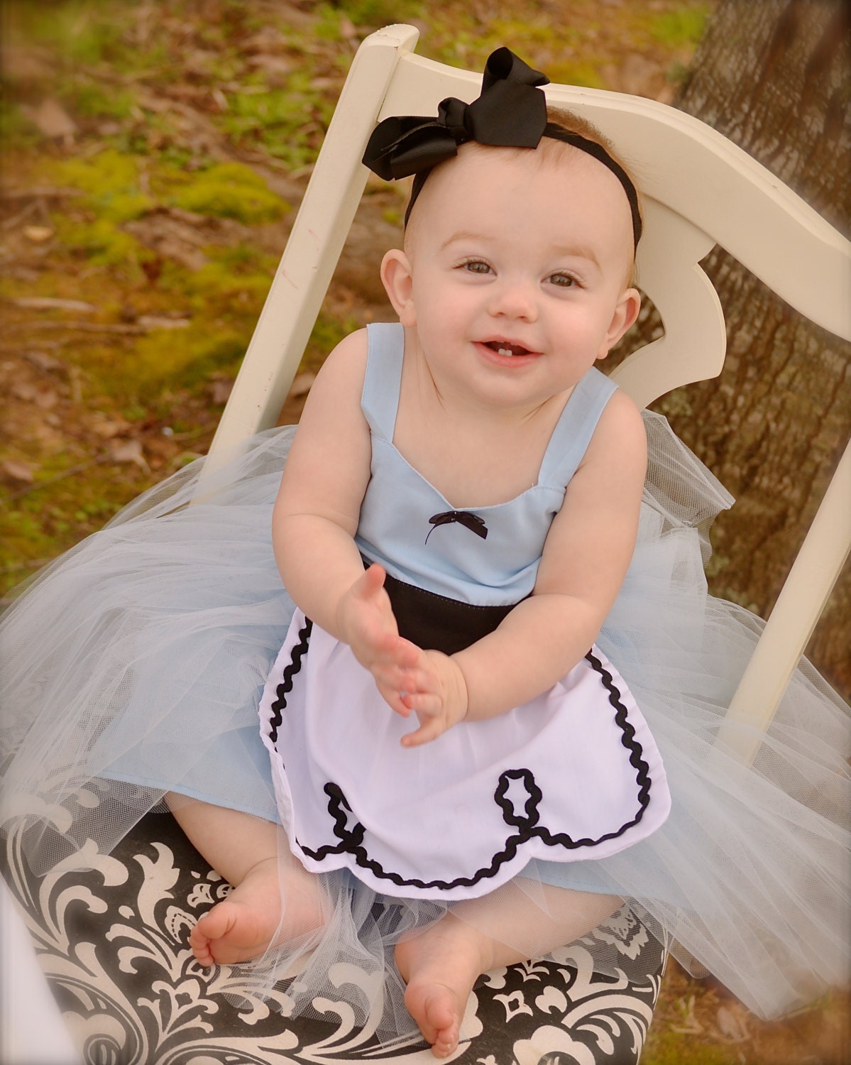 ALICE IN WONDERLAND dress baby 1st  birthday costume dress tutu dress for infant special occasion or portrait