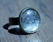 Glitter Cabochon Polish Ring - Adjustable