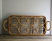 vintage bamboo drinks tray