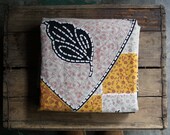 vintage cotton fabric blanket