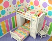 Dollhouse Wallpaper- Sherbert Dots Collection - 1/12th Scale 12" x 12"