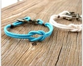 Turquoise Blue Sailor's Knot Bracelet