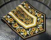 Stripes of Sunflowers Runner