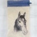 Horse portrait cell phone key ring wallet
