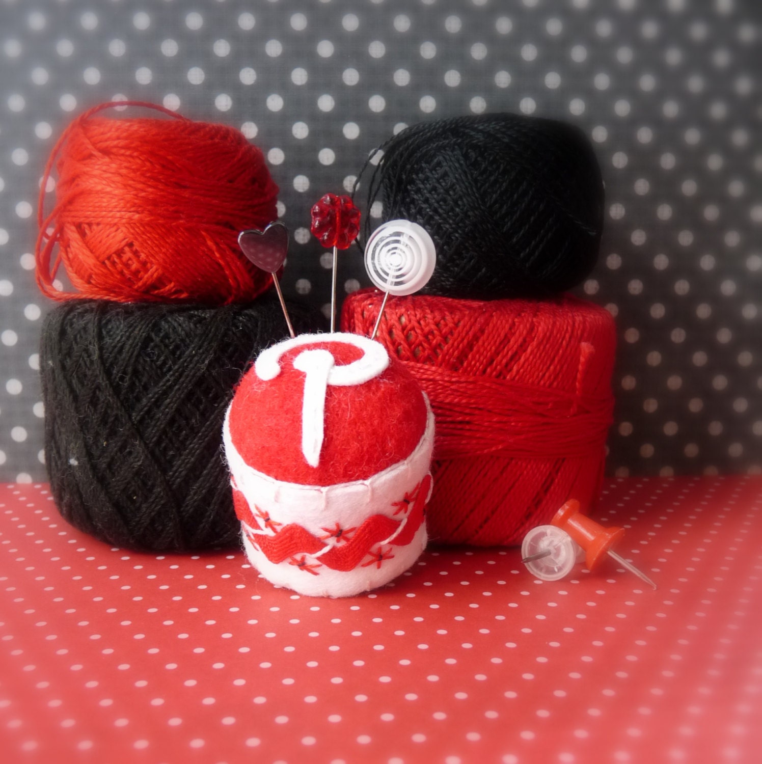 Pinterest Inspired Bottle Cap Pincushion No. 1