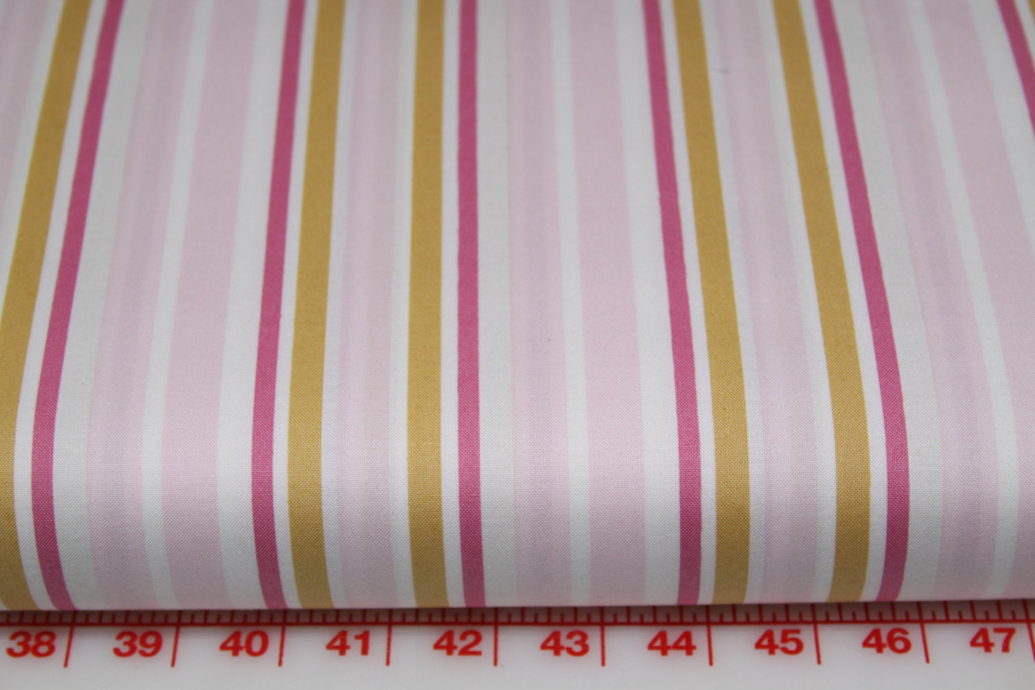 Fall House By Annette Tatum Free Spirit Fabric Ice Cream Stripe AT32 Berry One yard No 33